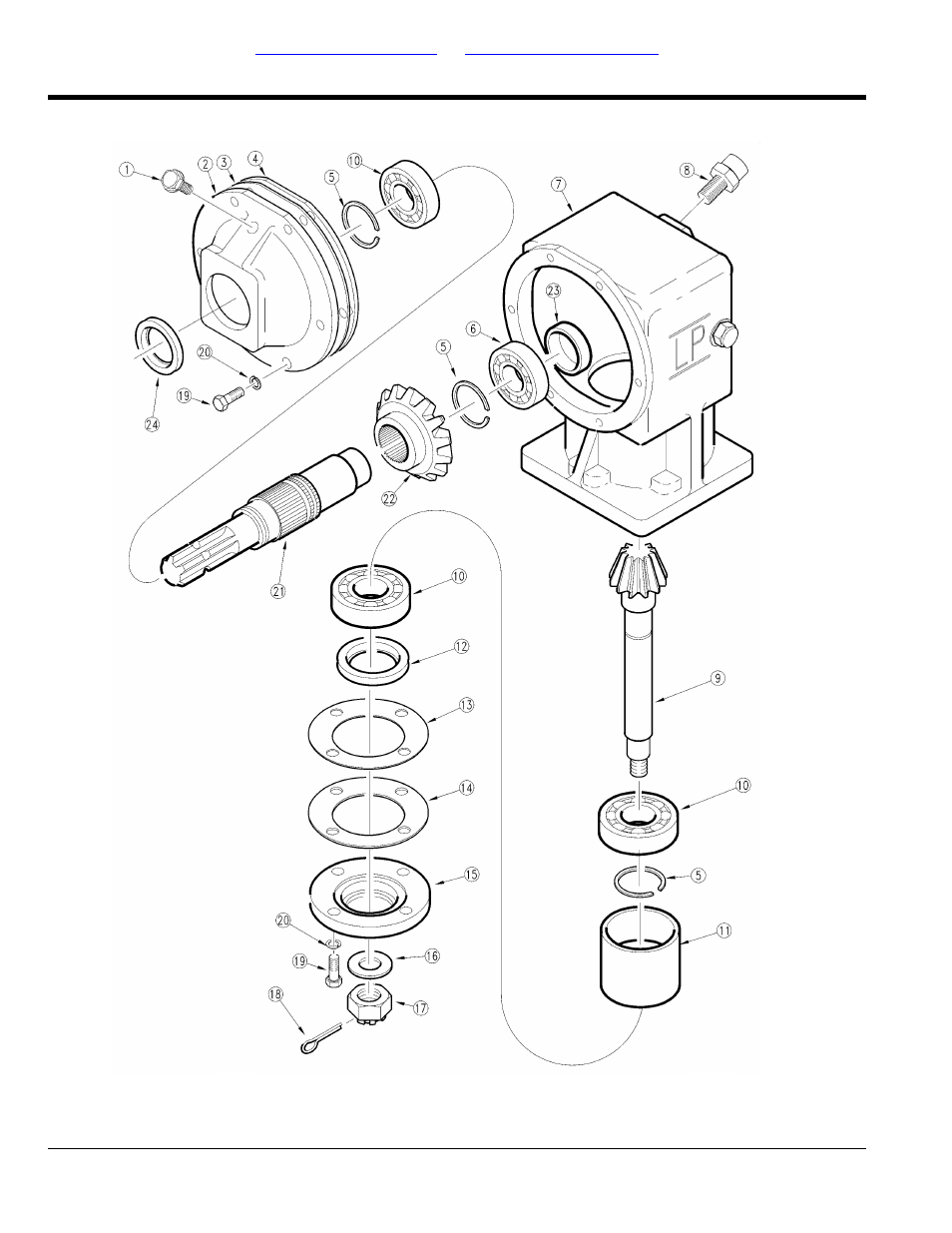 Gearbox center & right deck (826-122c) (s/n, Table of contents part number index | Land Pride AFM40168 User Manual | Page 80 / 120