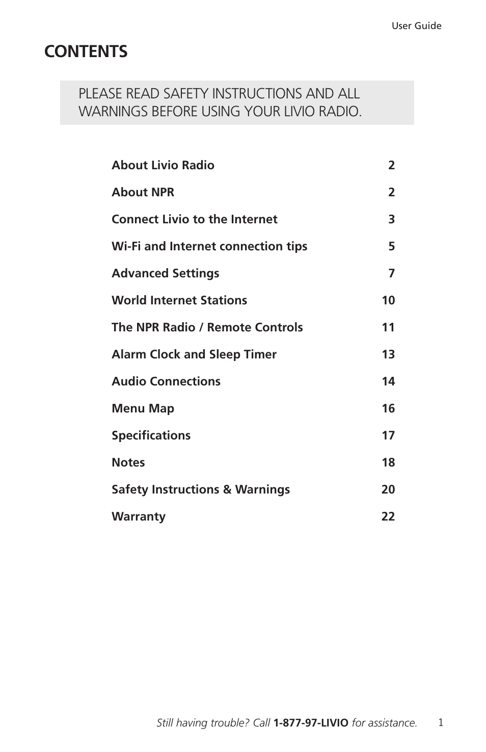Livio Radio LV002 User Manual | Page 3 / 28