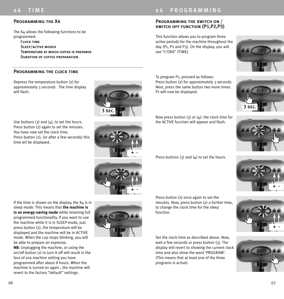 X 4 t i m e | Luca Trazzi X4 User Manual | Page 5 / 7