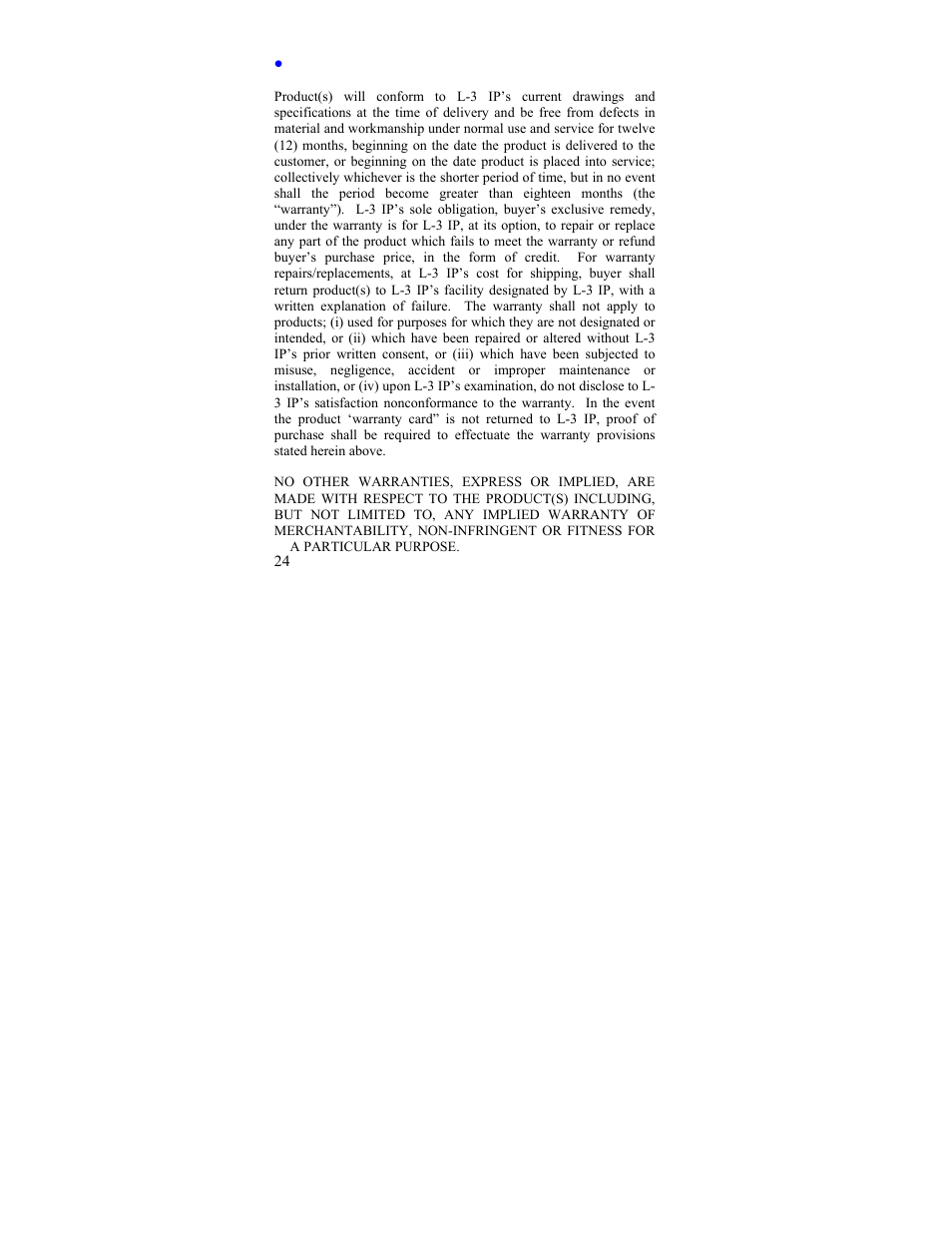 L-3 Communications X200xp User Manual | Page 24 / 28