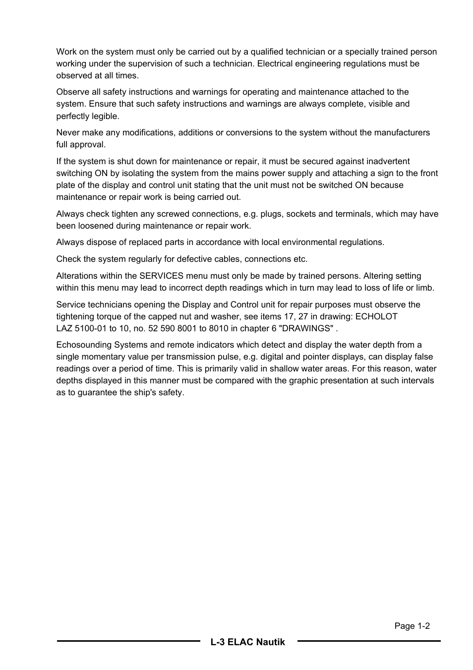 L-3 Communications Navigation Echosounder LAZ 5100 User Manual | Page 12 / 79