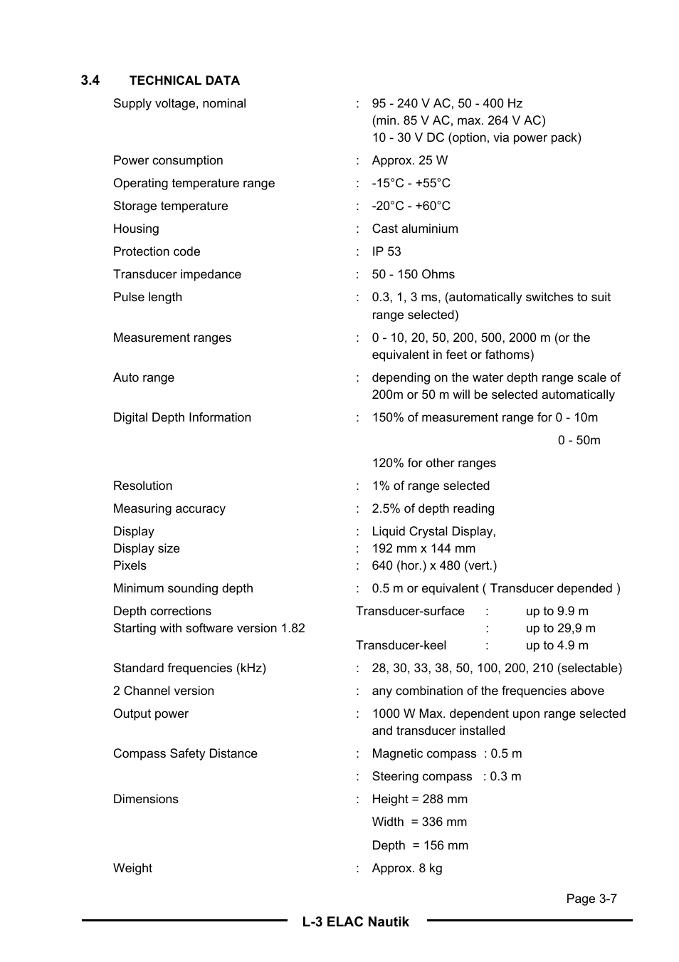 L-3 Communications Navigation Echosounder LAZ 5100 User Manual | Page 25 / 79