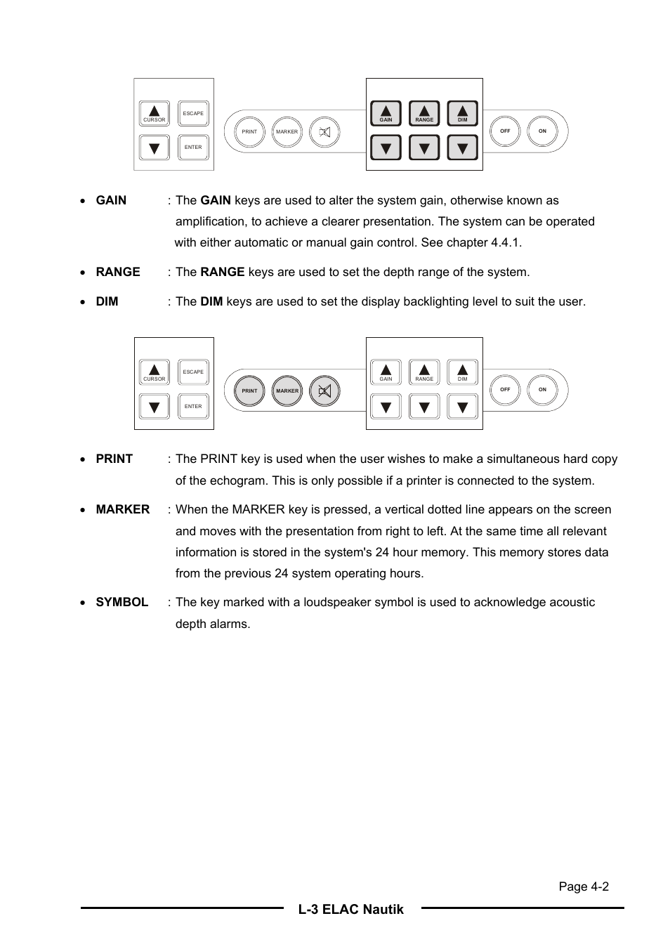 L-3 elac nautik, Page 4-2 | L-3 Communications Navigation Echosounder LAZ 5100 User Manual | Page 37 / 79
