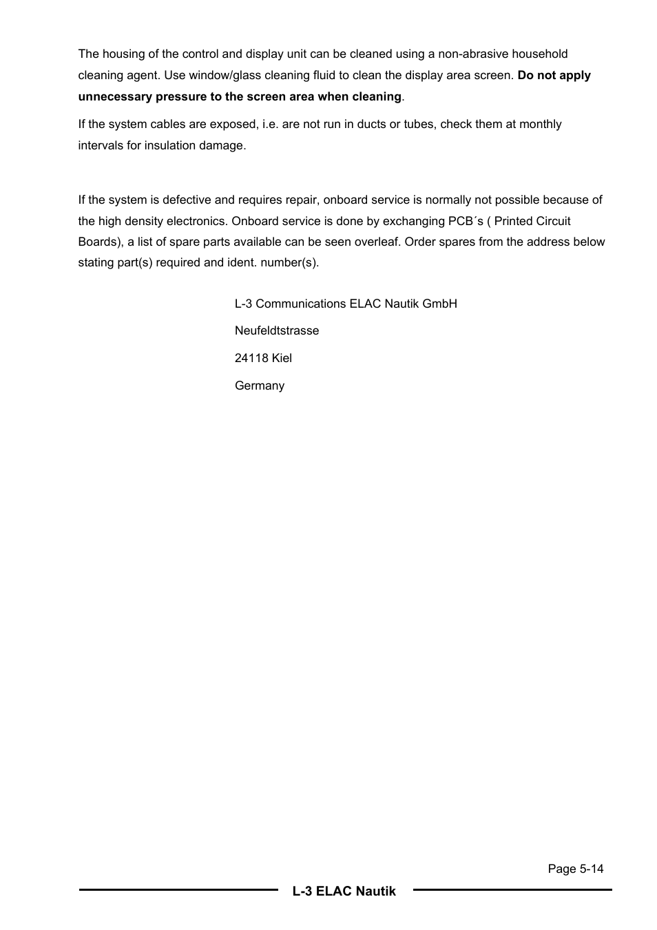 L-3 Communications Navigation Echosounder LAZ 5100 User Manual | Page 77 / 79