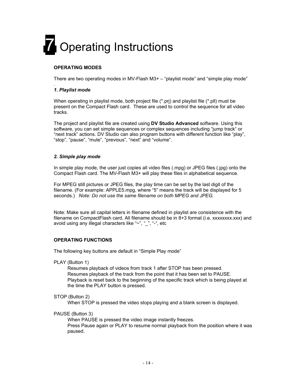Operating instructions | Logic 3 RM-DN2 User Manual | Page 14 / 19