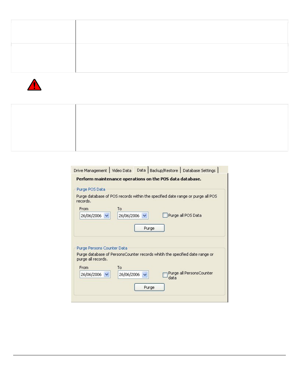 3 data tab, Warning | Logic 3 V5.00 User Manual | Page 123 / 134
