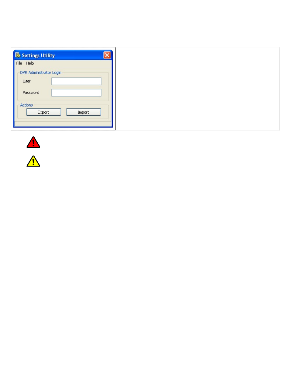 8 settings utility, Warning | Logic 3 V5.00 User Manual | Page 127 / 134