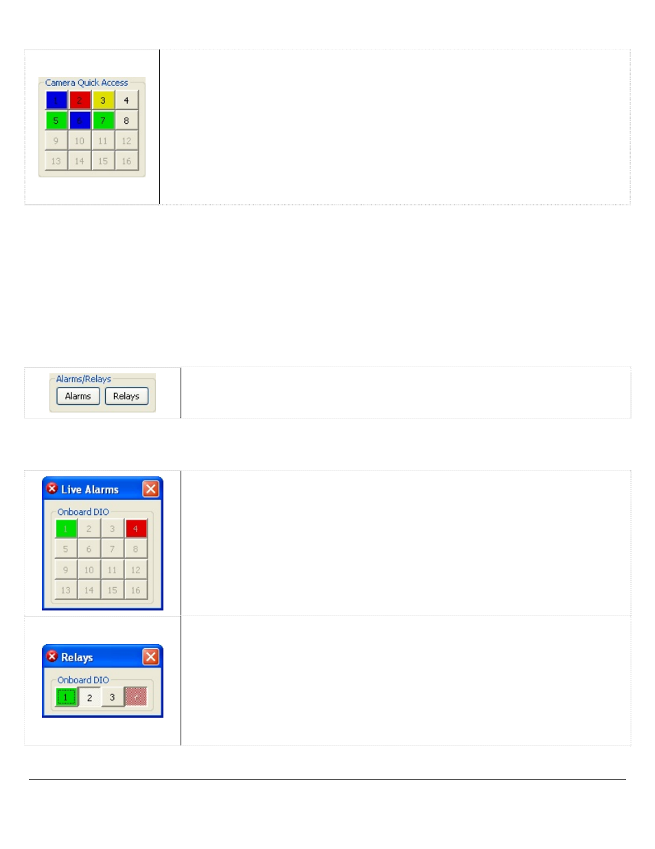 7 camera quick access, 8 alarms and relays | Logic 3 V5.00 User Manual | Page 18 / 134