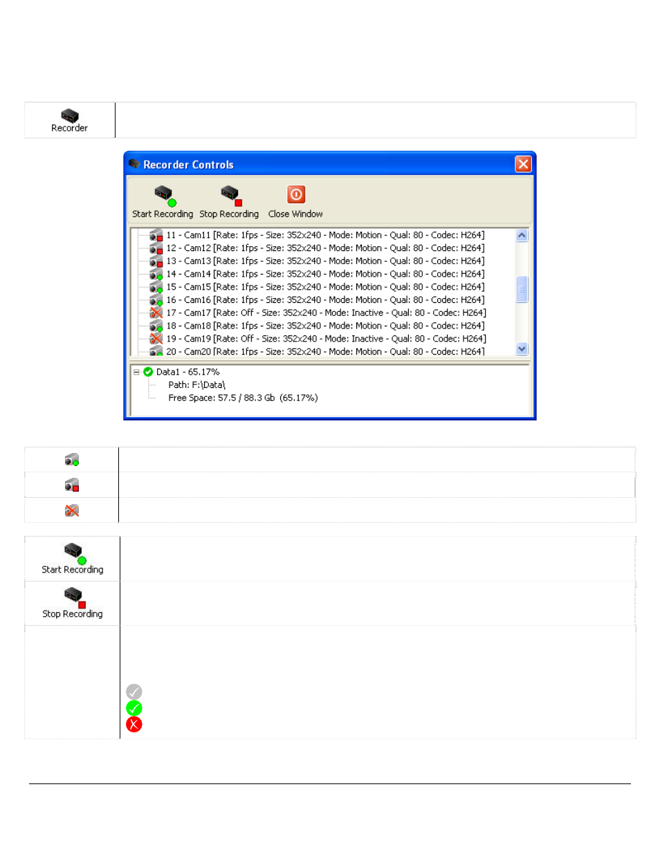 8 video recorder controls, Ideo, Ecorder | Ontrols | Logic 3 V5.00 User Manual | Page 49 / 134