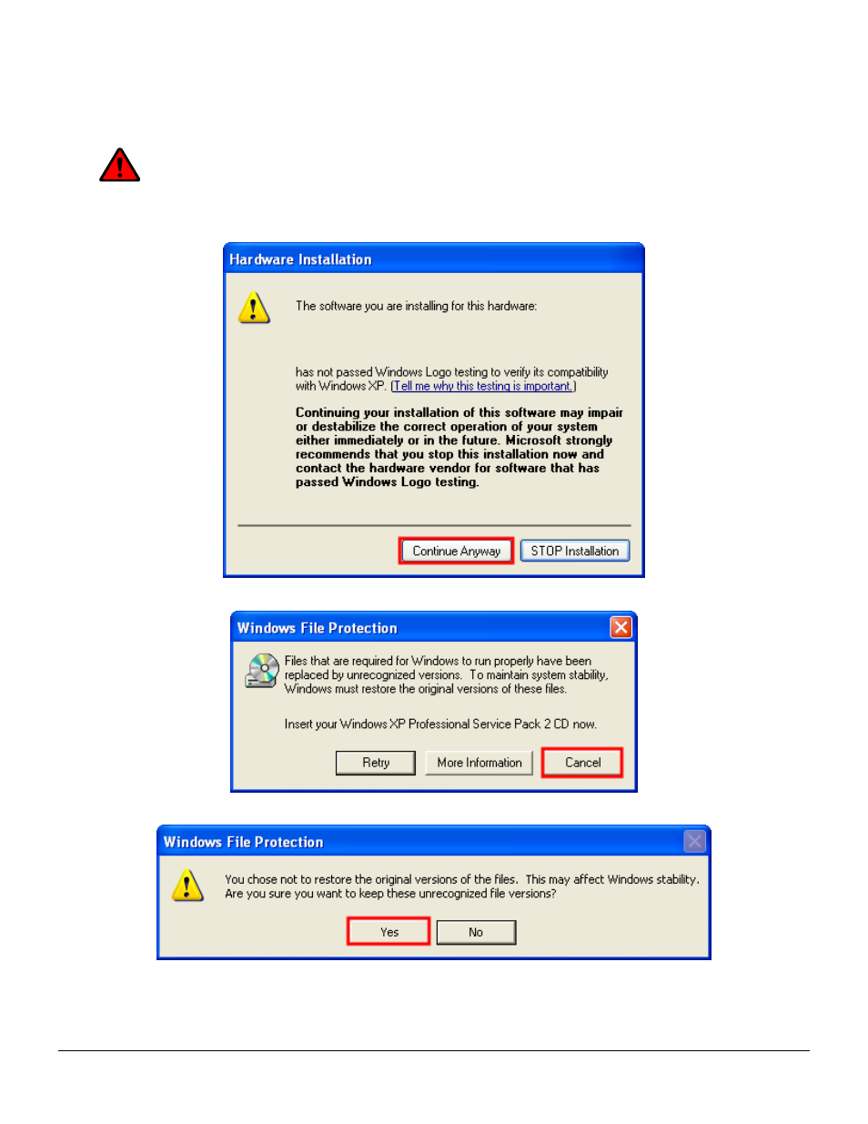 4 installation, 1 windows installation notices, Indows | Nstallation, Otices, Warning | Logic 3 V5.00 User Manual | Page 8 / 134