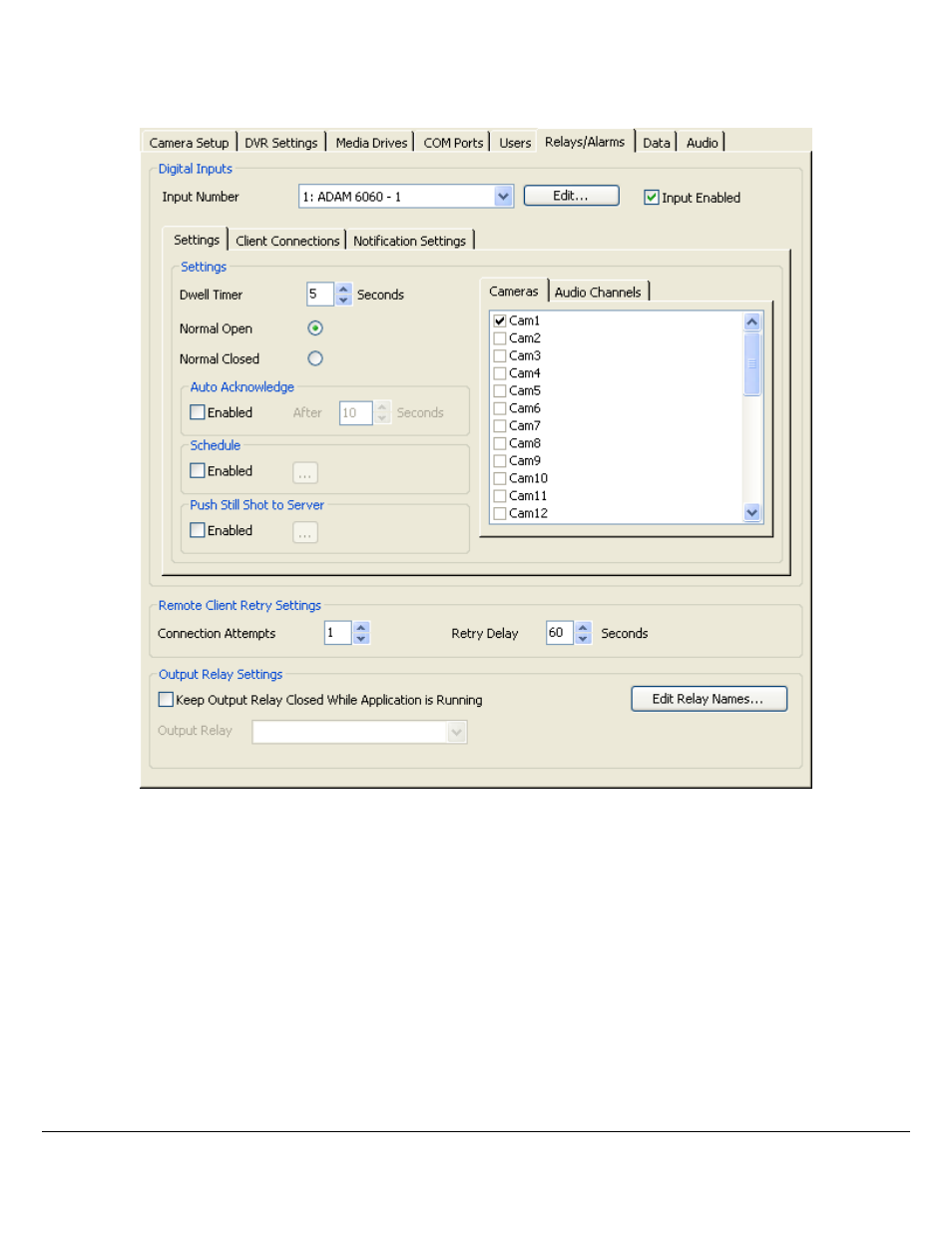 6 relays/alarms tab, Elays, Larms | Logic 3 V5.00 User Manual | Page 98 / 134