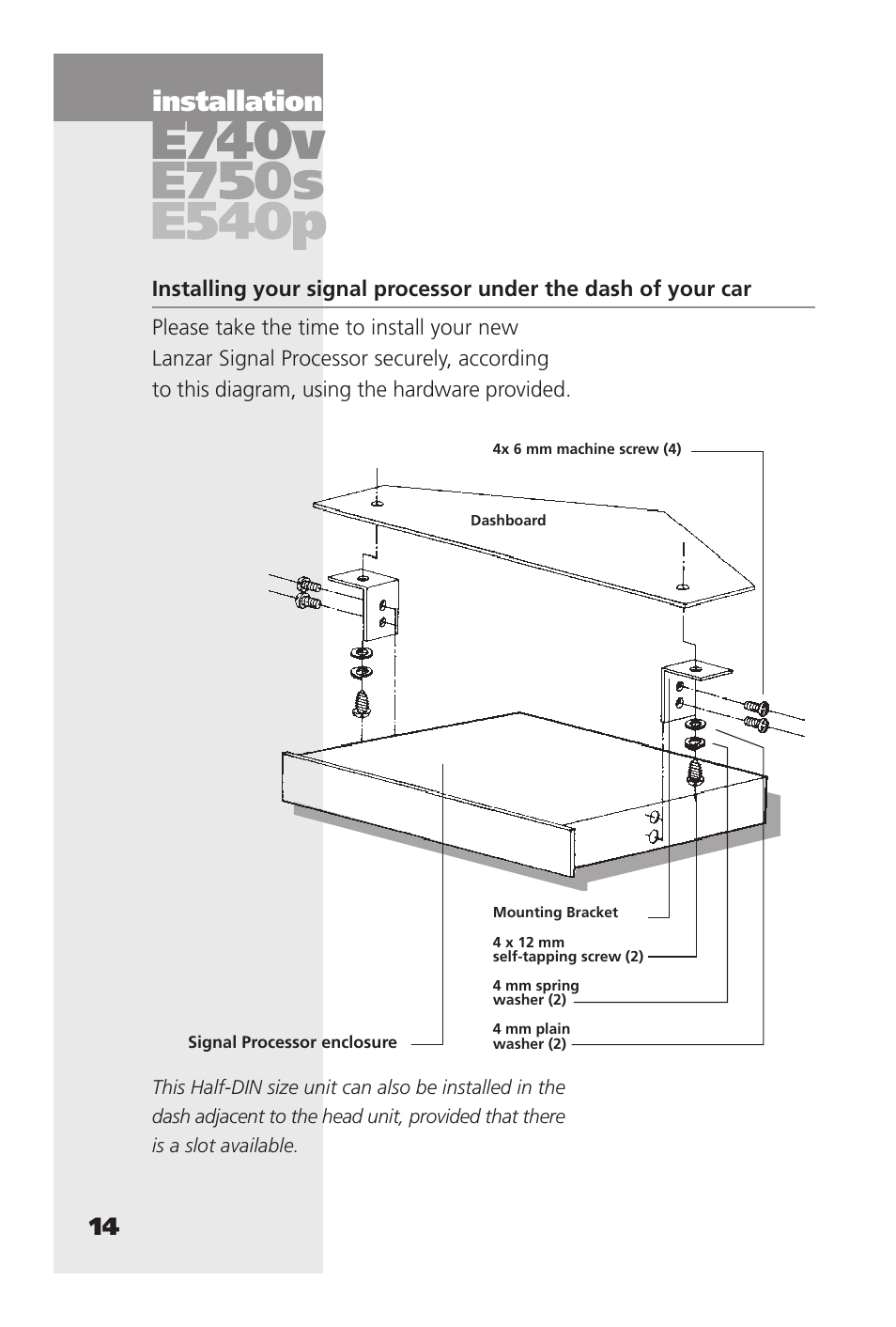 Installation | Lanzar Car Audio E540P User Manual | Page 18 / 24