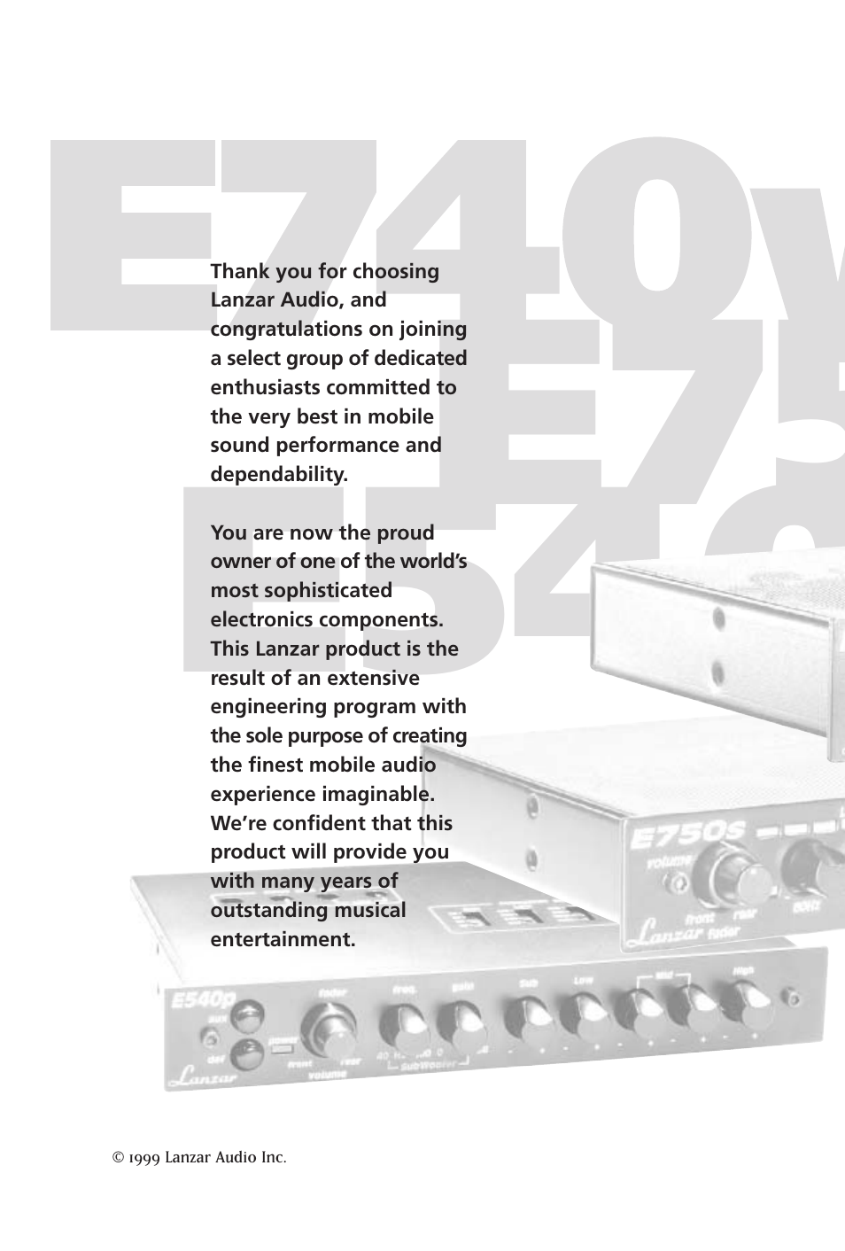 Lanzar Car Audio E540P User Manual | Page 2 / 24