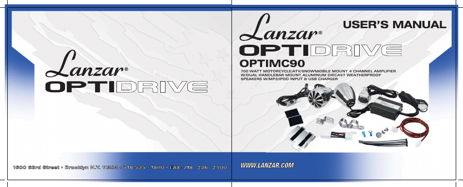 Lanzar Car Audio OPTIDRIVE OPTIMC90 User Manual | 2 pages