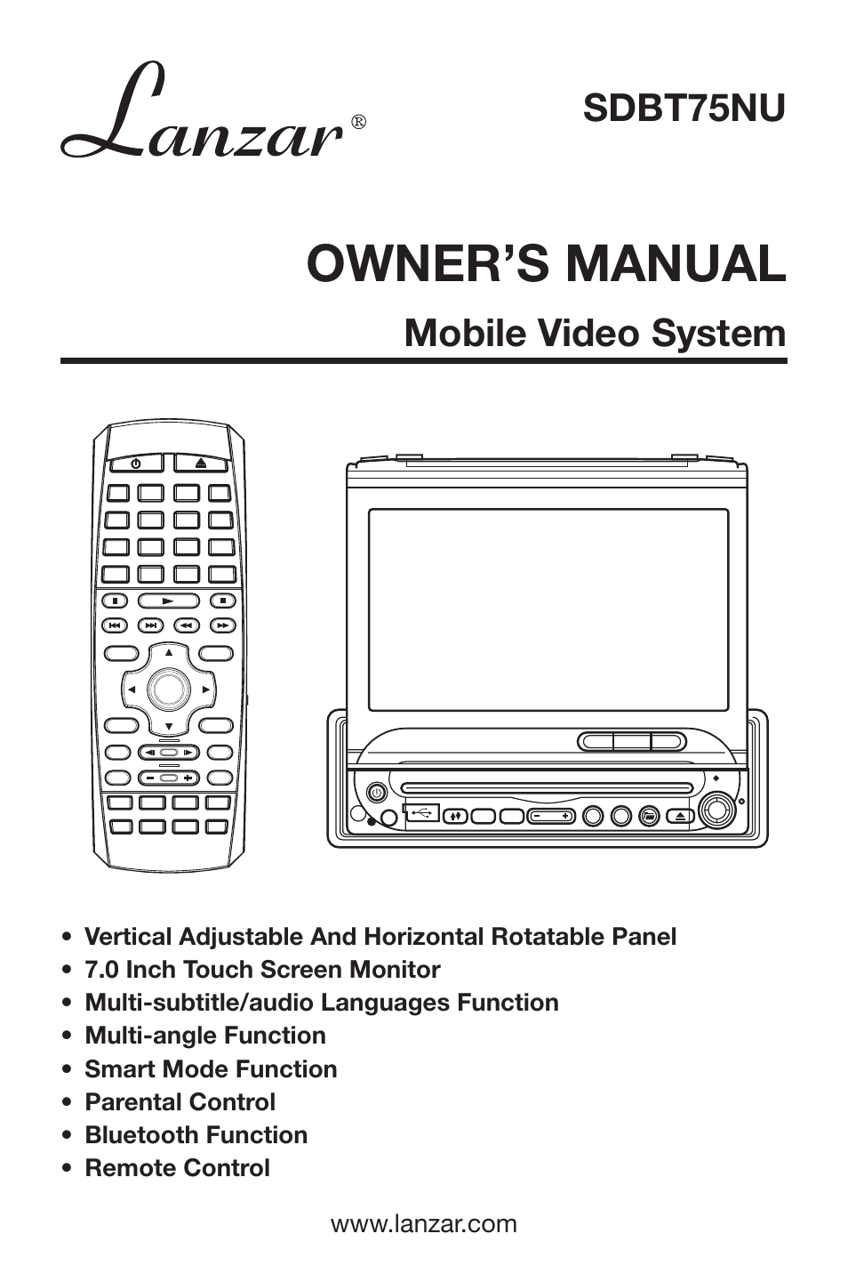 Lanzar Car Audio SDBT75NU User Manual | 29 pages