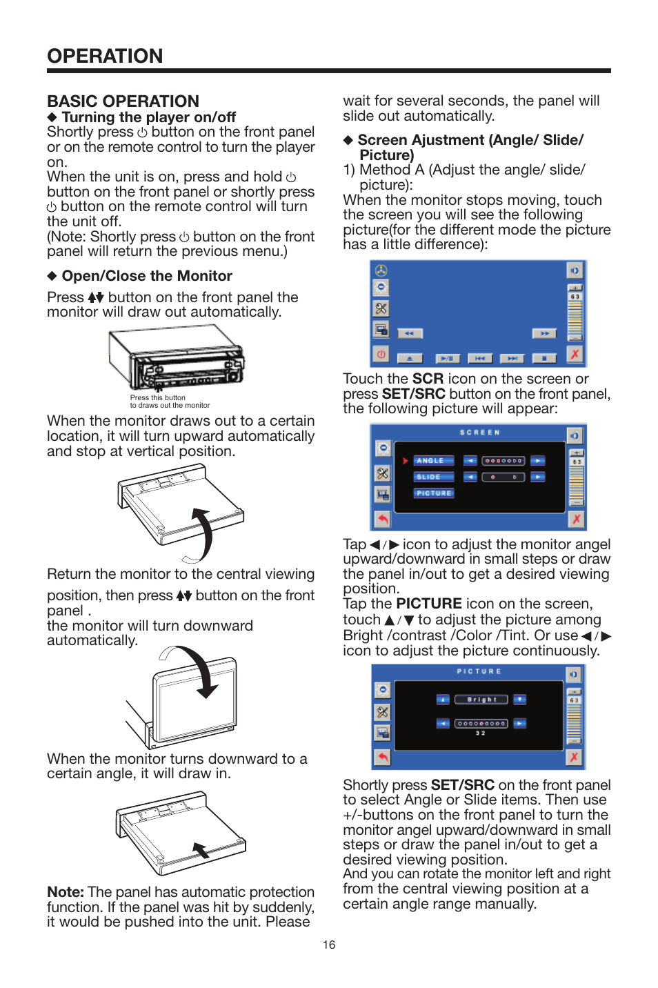 Operation, Basic operation | Lanzar Car Audio SDBT75NU User Manual | Page 15 / 29