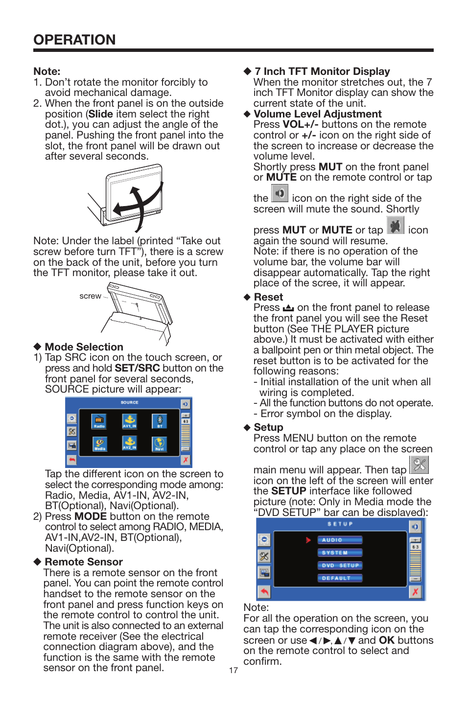 Operation | Lanzar Car Audio SDBT75NU User Manual | Page 16 / 29