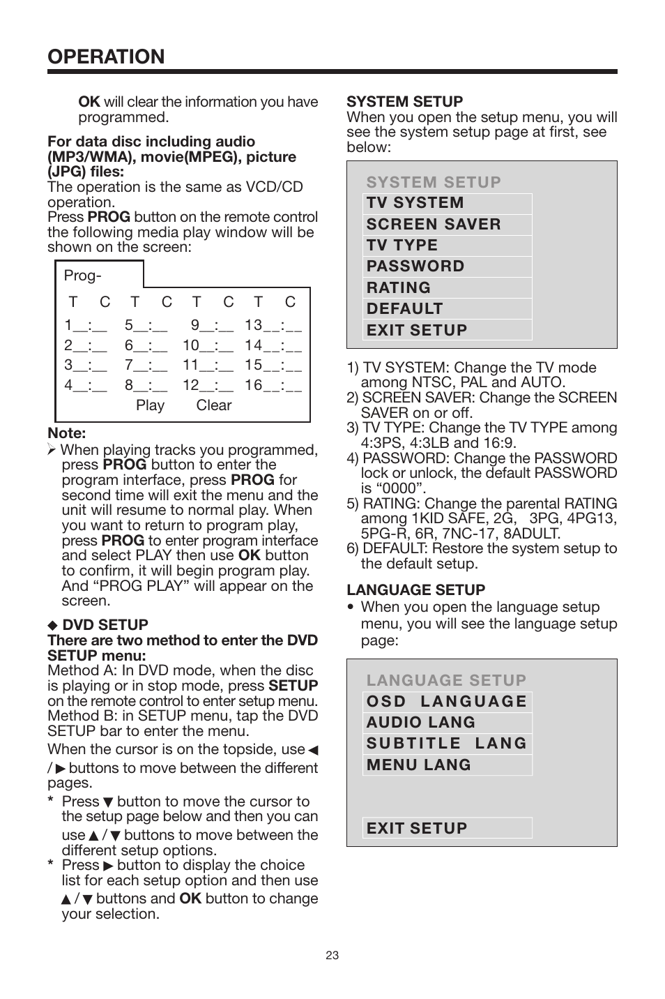 Operation | Lanzar Car Audio SDBT75NU User Manual | Page 22 / 29