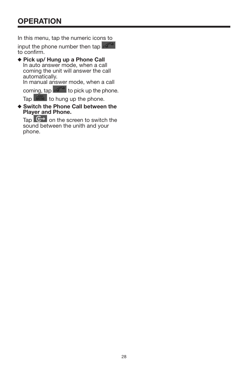 Operation | Lanzar Car Audio SDBT75NU User Manual | Page 27 / 29