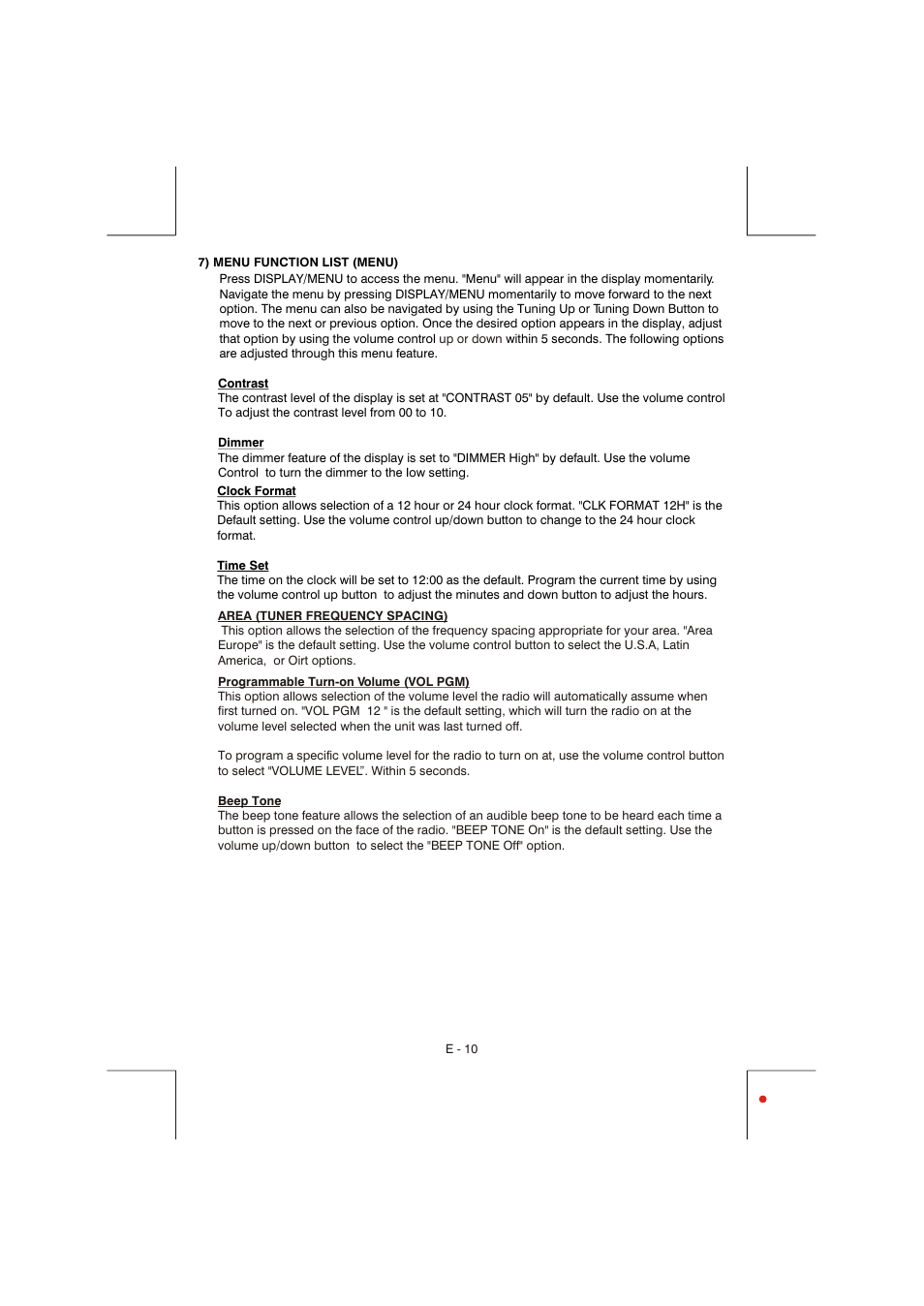 Lanzar Car Audio Lanzar Vibe VBD2600MP User Manual | Page 11 / 23