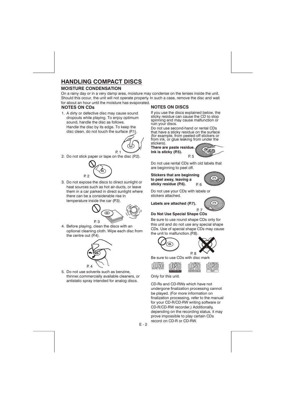 Handling compact discs | Lanzar Car Audio Lanzar Vibe VBD2600MP User Manual | Page 3 / 23