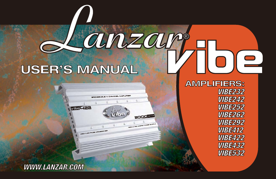 Lanzar Car Audio VIBE 232 User Manual | 20 pages