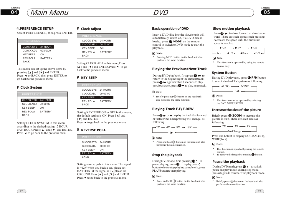 Main menu | Lanzar Car Audio SD34MIP User Manual | Page 22 / 22