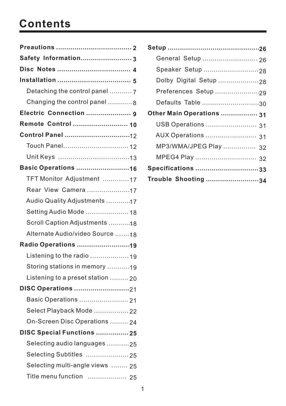 Lanzar Car Audio SD43MU User Manual | Page 2 / 35