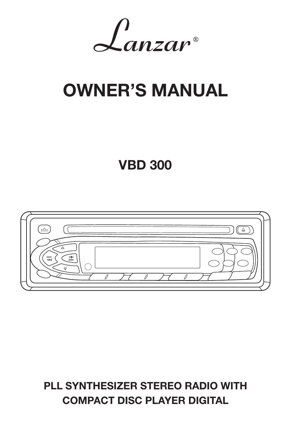 Lanzar Car Audio Lanzar Vibe VBD300 User Manual | 12 pages