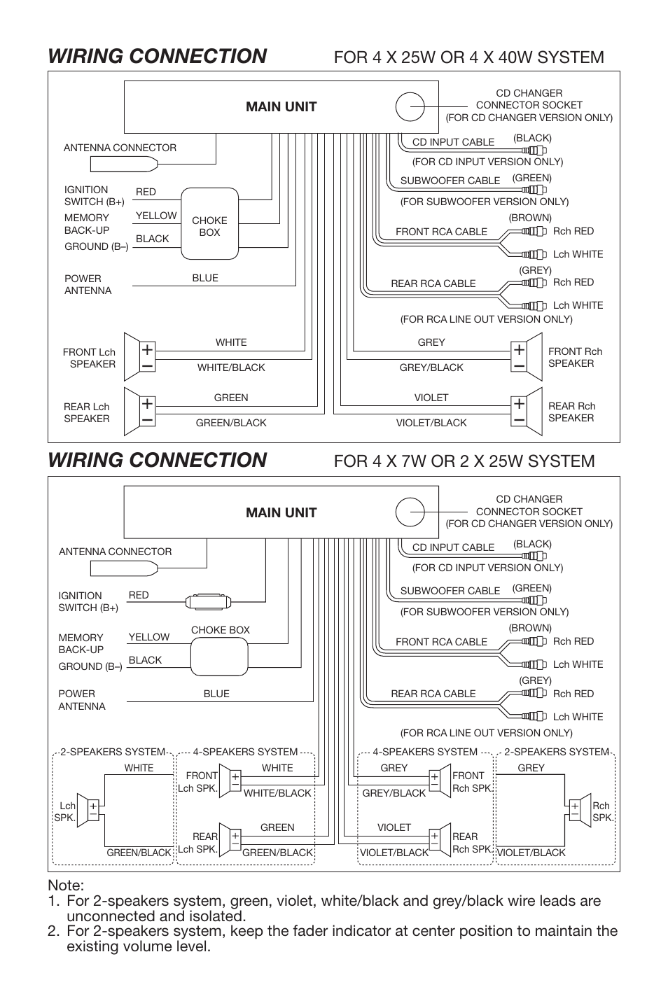 Wiring connection | Lanzar Car Audio Lanzar Vibe VBD300 User Manual | Page 5 / 12