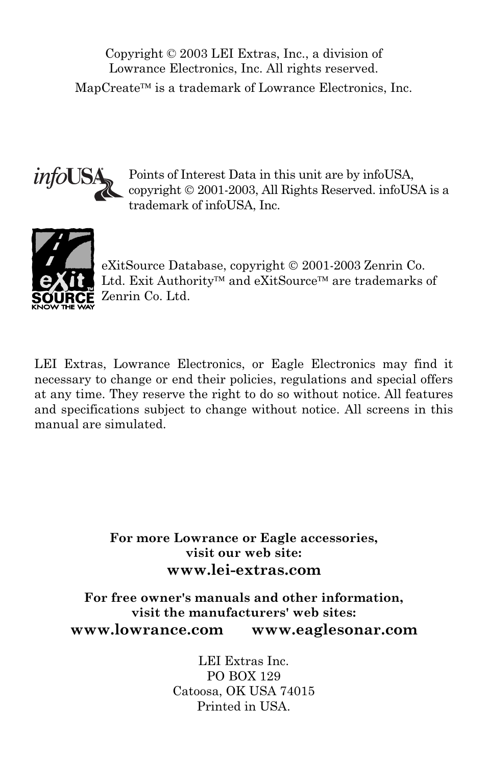 LEI Electronics MAPCREATE 6 User Manual | Page 2 / 80