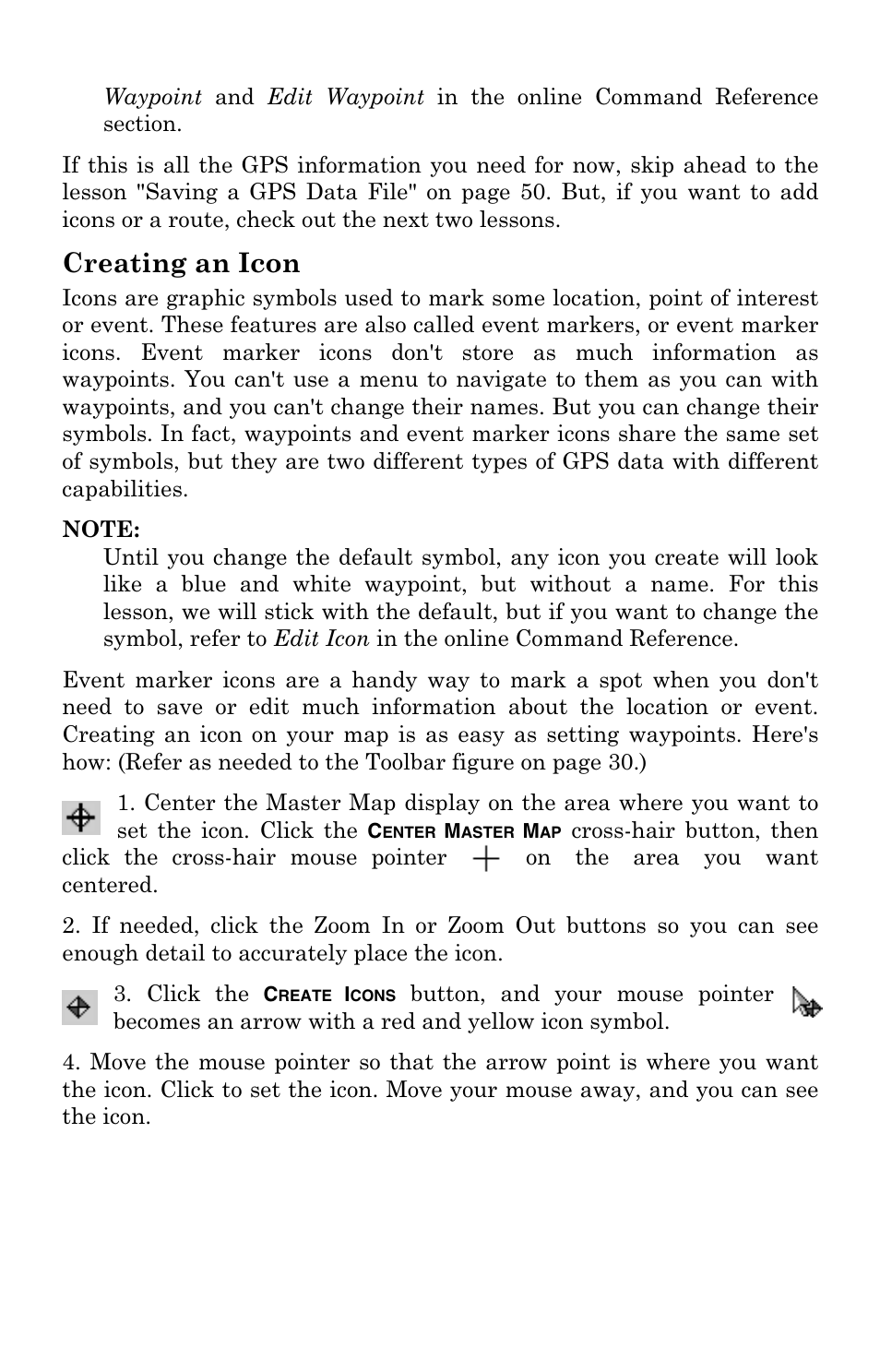 Creating an icon | LEI Electronics MAPCREATE 6 User Manual | Page 49 / 80