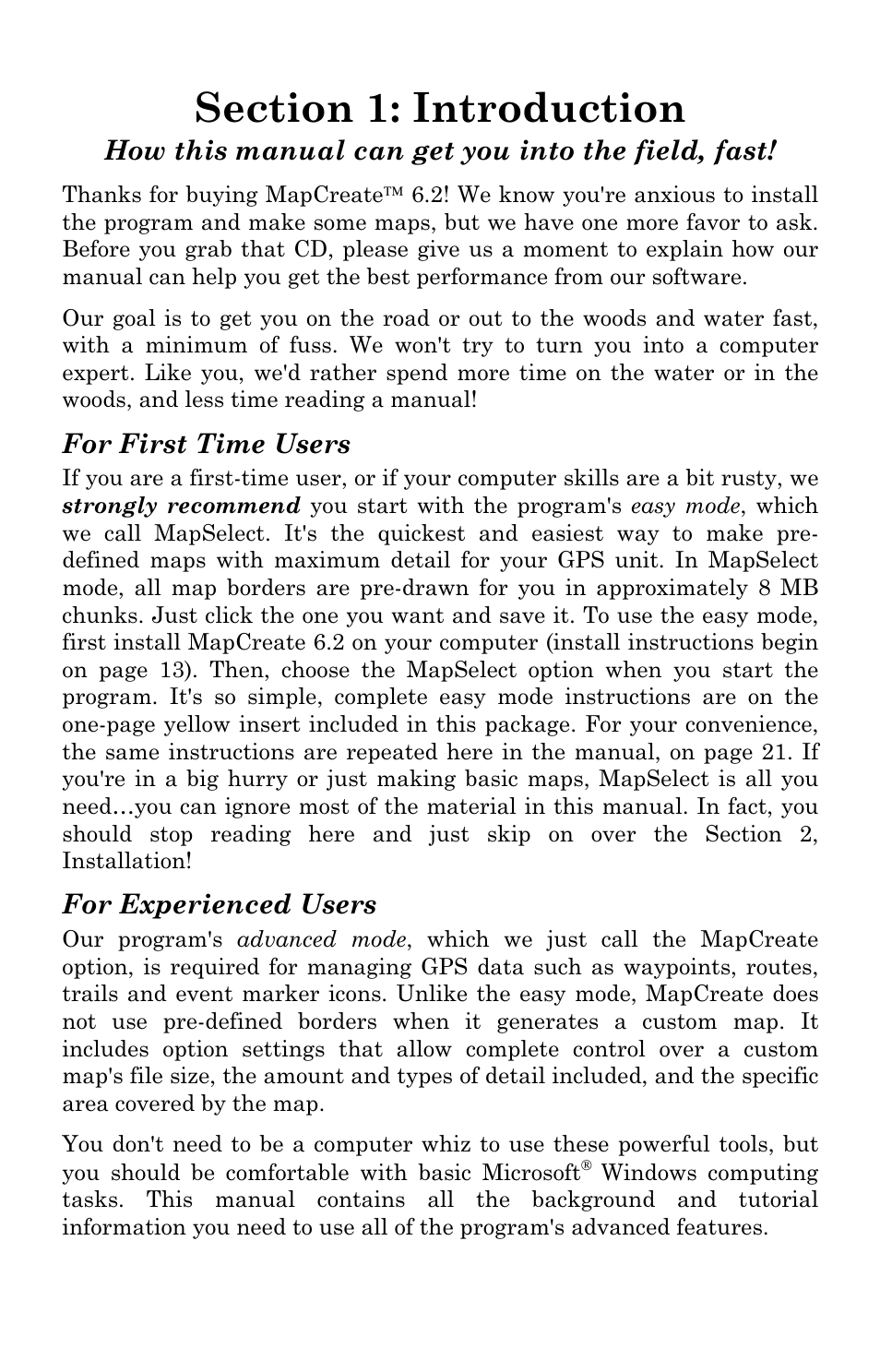 LEI Electronics MAPCREATE 6 User Manual | Page 5 / 80