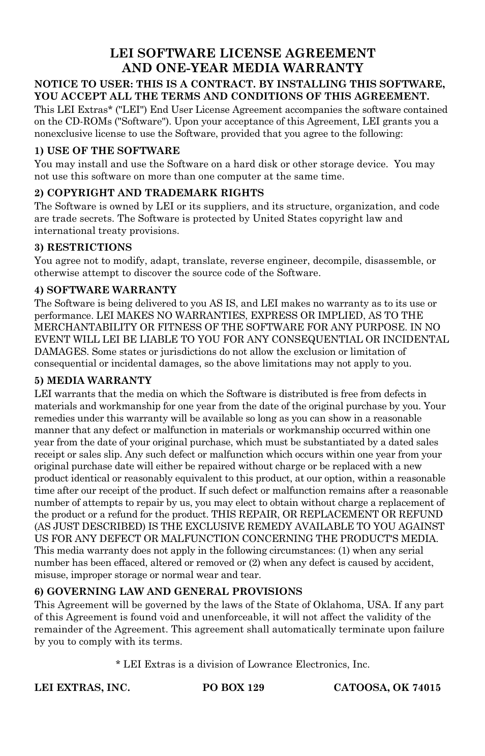 LEI Electronics MAPCREATE 6 User Manual | Page 77 / 80