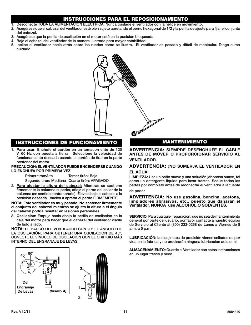 Lasko PEDESTAL X30400 User Manual | Page 11 / 12