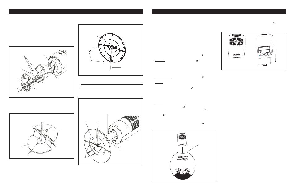 Model 2535, Remote control, Maintenance | Armado, Operation | Lasko 2515 User Manual | Page 3 / 4