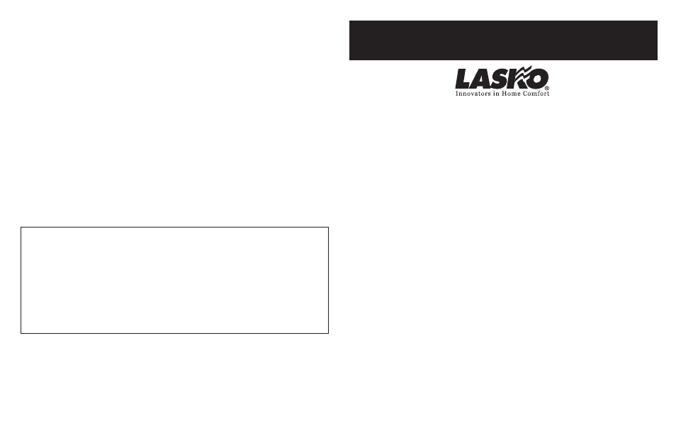 Instrucciones importantes - manual de uso, Lea y guarde estas instrucciones, Conserve estas instrucciones | Modelo 5365 | Lasko 5365 User Manual | Page 6 / 6
