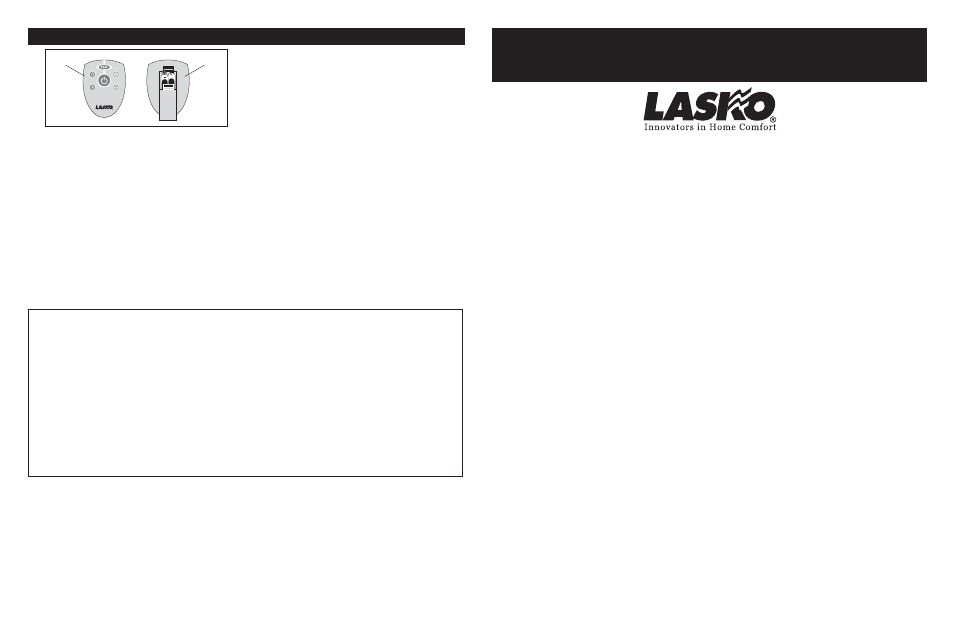 Lasko 6000 User Manual | 4 pages