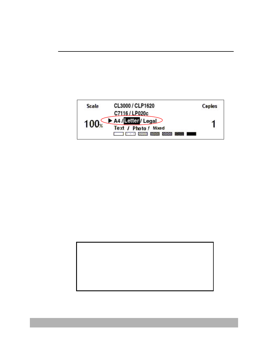 Choosing paper size | Lanier IS100e User Manual | Page 72 / 96