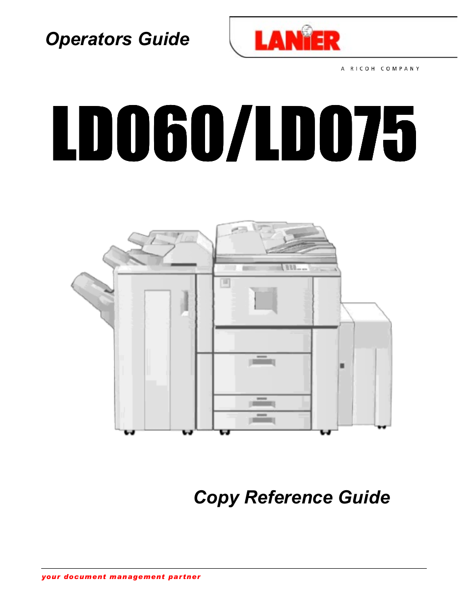 Lanier LD075 User Manual | 138 pages