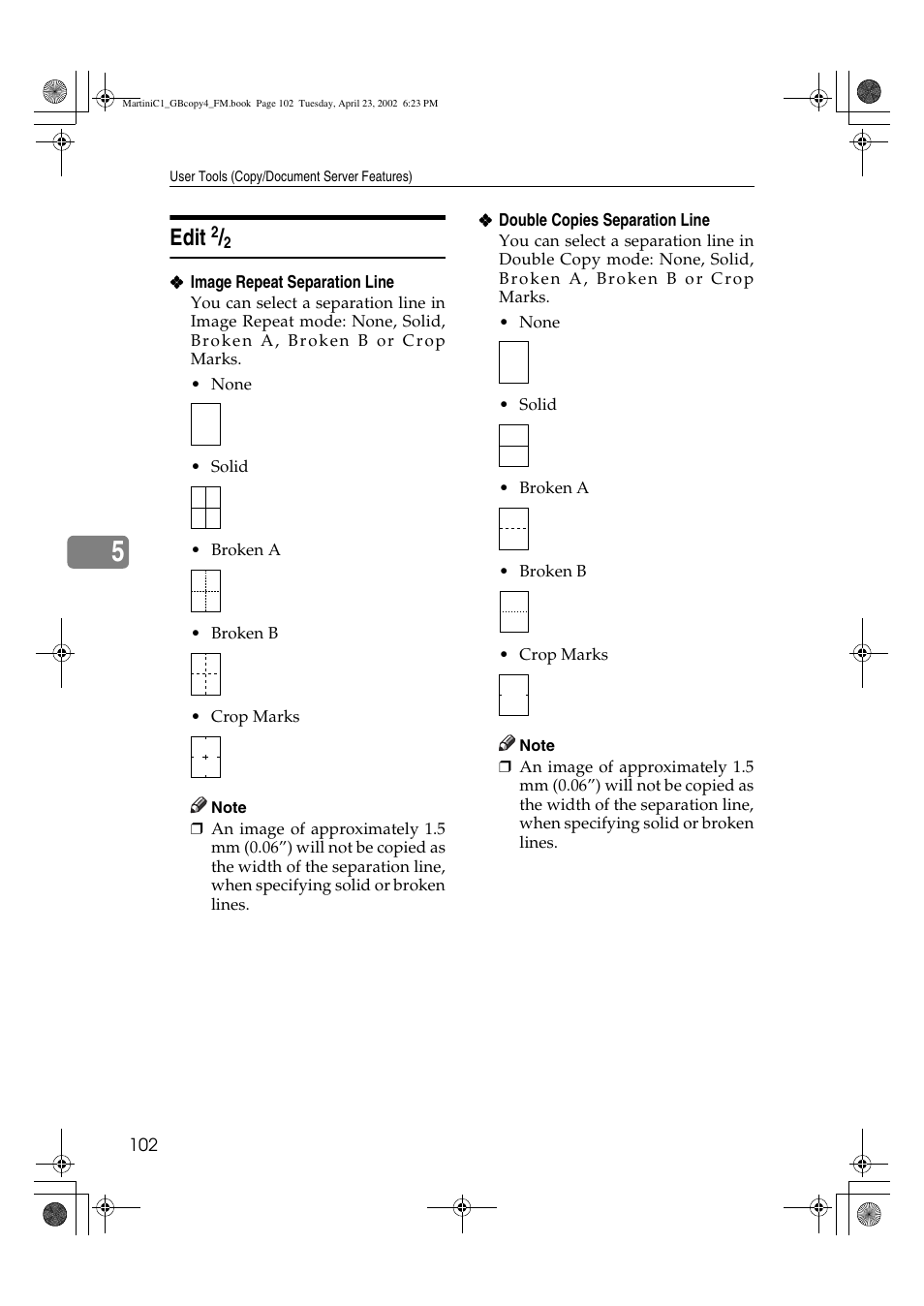 Edit 2/2, Edit | Lanier LD075 User Manual | Page 110 / 138