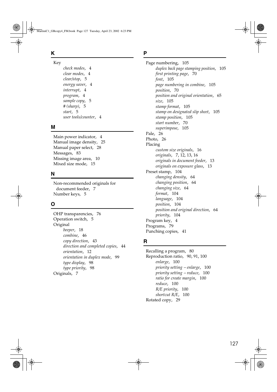 Lanier LD075 User Manual | Page 135 / 138