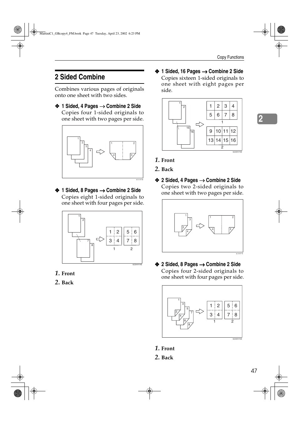 2 sided combine | Lanier LD075 User Manual | Page 55 / 138