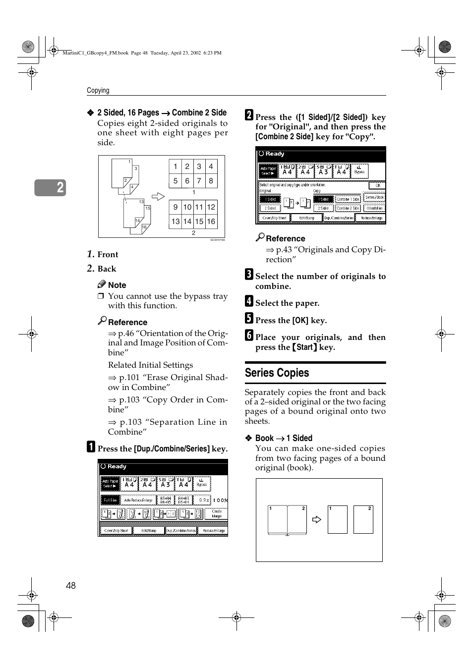 Series copies | Lanier LD075 User Manual | Page 56 / 138