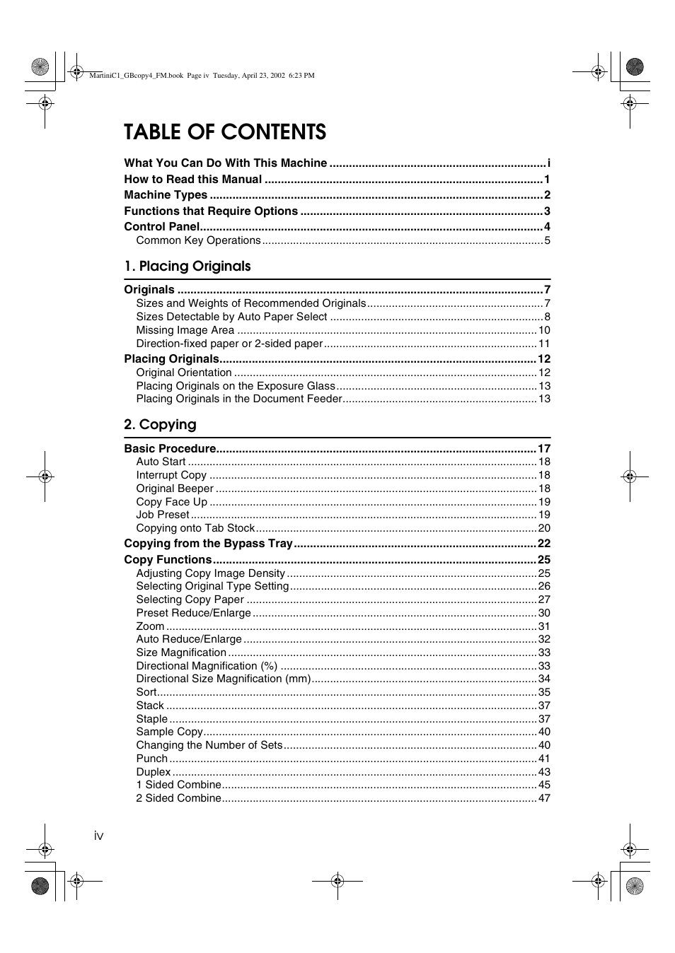 Lanier LD075 User Manual | Page 6 / 138