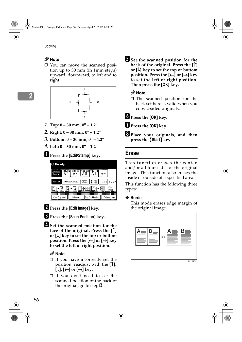 Erase | Lanier LD075 User Manual | Page 64 / 138