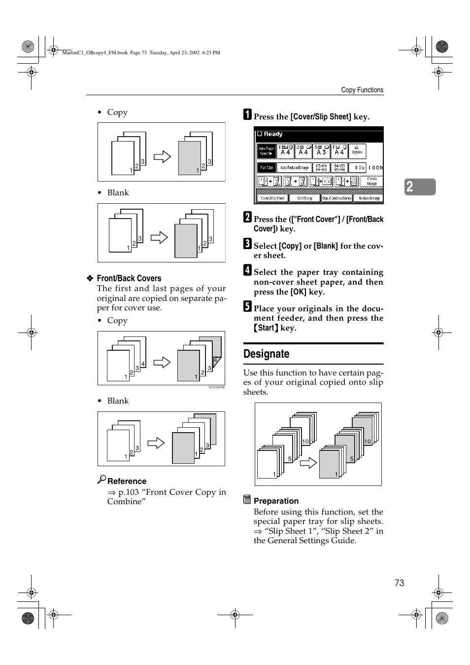 Designate | Lanier LD075 User Manual | Page 81 / 138