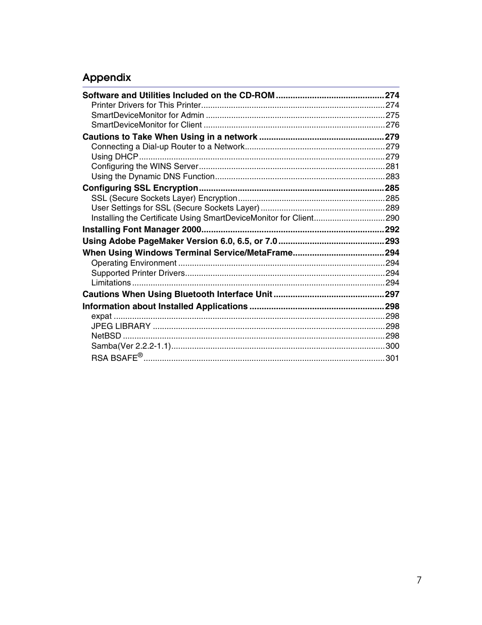 Appendix | Lanier LP222cn User Manual | Page 126 / 536