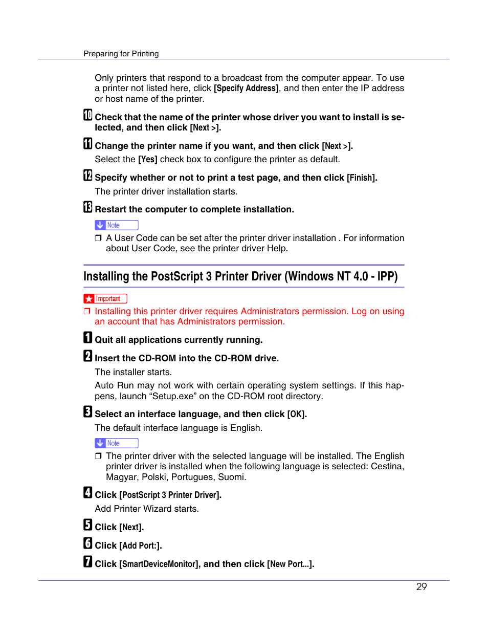 Lanier LP222cn User Manual | Page 148 / 536