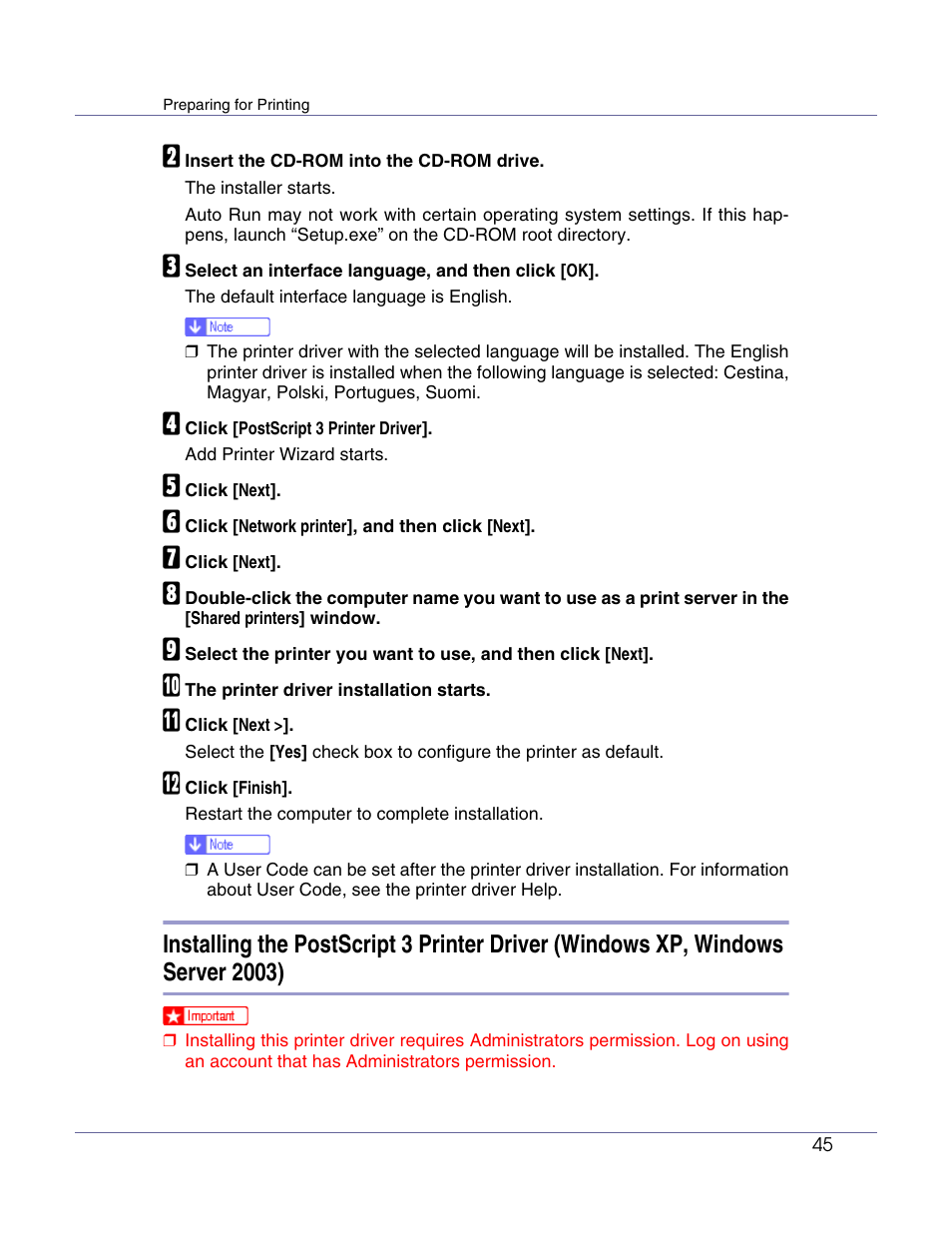 Lanier LP222cn User Manual | Page 164 / 536